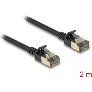 Cable de red DeLOCK RJ45 Cat.8.1 2 m negro