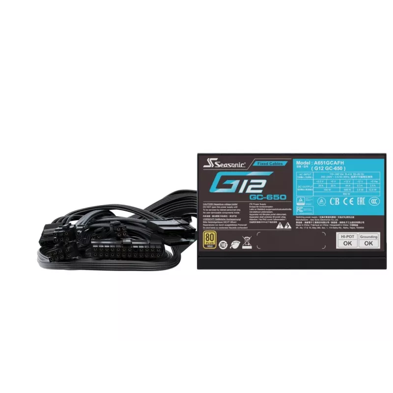 Fuente de alimentación Seasonic G12 GC-650 650W