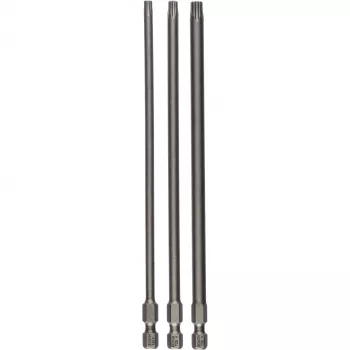 Punta de destornillador extra dura para acero inoxidable, madera blanda 3 piezas Torx T20, T25, T30 hexágono interior