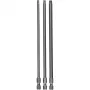 Punta de destornillador extra dura para acero inoxidable, madera blanda 3 piezas Torx T20, T25, T30 hexágono interior
