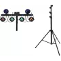 Set de barra láser LED EUROLITE KLS Next con soporte de acero STV-60-WOT, negro