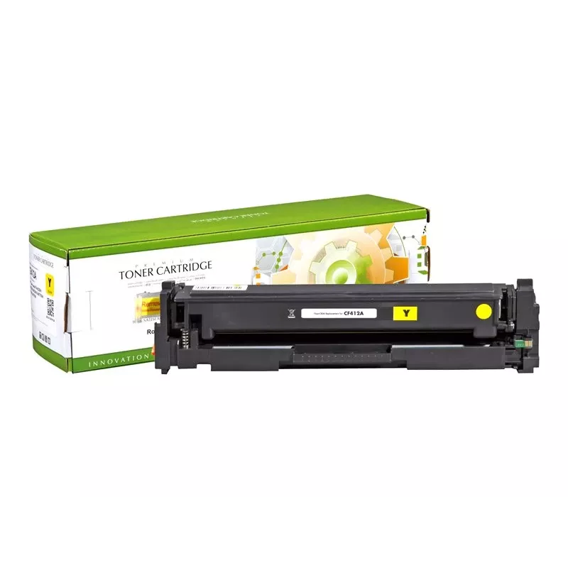 Cartucho de tóner STATIC compatible con HP CF412A amarillo compatible 2.300 páginas