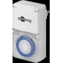 Goobay Temporizador analógico IP44, blanco - control preciso y sencillo de dispositivos electrónicos (73289)