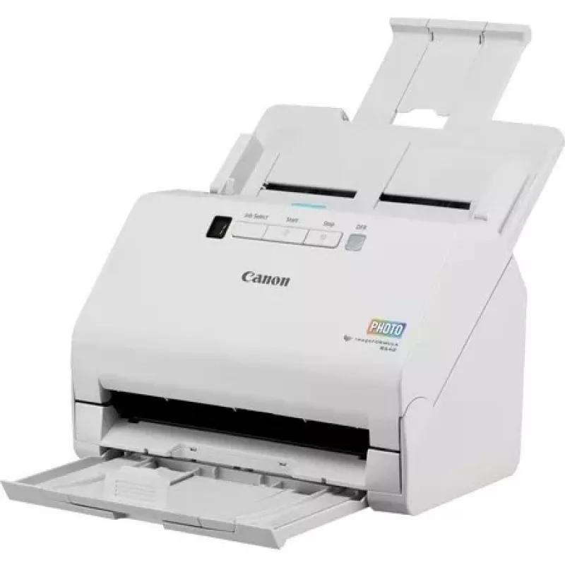 Escáner de fotos y documentos Canon imageFORMULA RS40, 600 x 600 DPI, 40 ppm, 30 ppm, escala de grises, monocromo, escáner de alimentación por hojas, blanco