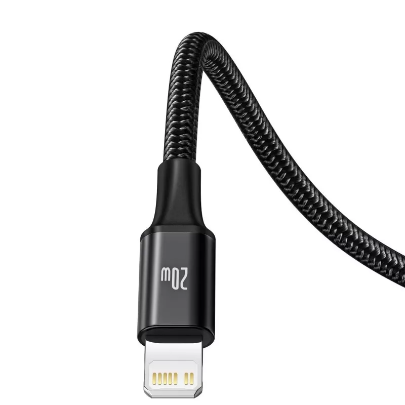 Cable USB Baseus Rapid 3 en 1 1,5 m USB-A USB-C/Micro USB-A/Lightning negro
