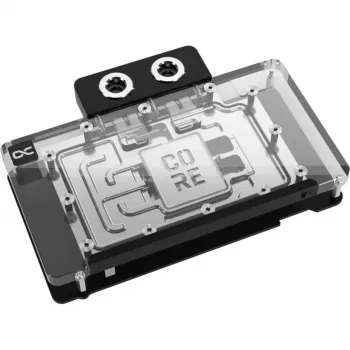 Bloque de agua para tarjeta gráfica Alphacool RTX 5080 Phoenix Transparente Plata con backplate