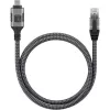 Techly ICOC U3C-RJ45-010 cable adaptador de USB-C a Gigabit Ethernet, 1 m, negro/plata