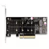 Tarjeta DeLOCK PCI Express x8 a 2 x internos NVMe M.2 Key M Bifurcation Low Profile