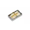 Toma de conexión Extralink CAT6 STP, conector pasante, plateado