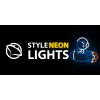 Lámpara de neón decorativa MANTA SNL90MT Style Neon Lights — motivo astronauta en cohete