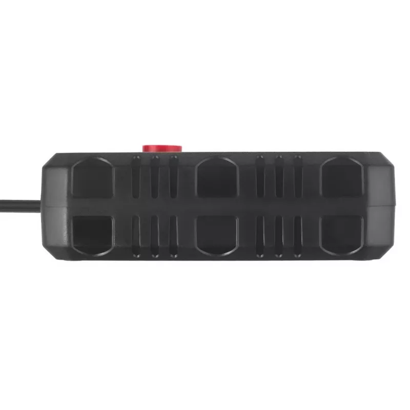 Regleta Maclean MCE388 B, 2 tomas, 3x USB, 110-240 V, 2500 W, 3 m, negra