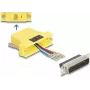 DeLOCK D-Sub de 25 polos macho a RJ12 hembra kit de montaje amarillo