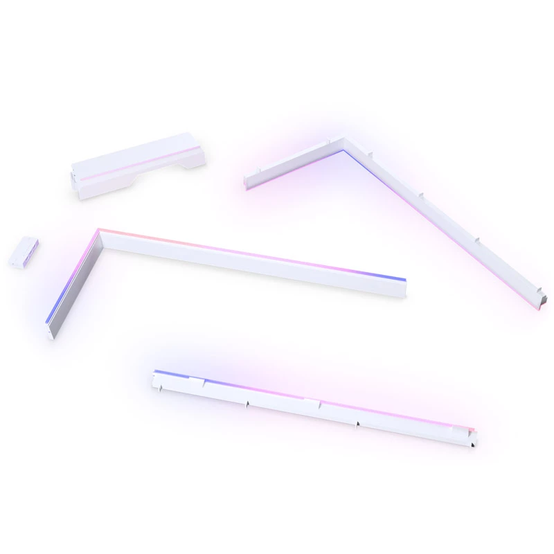 Phanteks NV5 Premium DRGB kit de iluminación ARGB con hub de alimentación y cubierta de placa base, blanco
