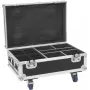Flightcase Roadinger 31005163 para 4x AKKU IP UP-4 Plus HCL Spot WDMX con función de carga