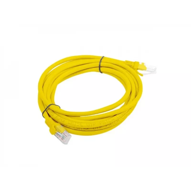 Lanberg PCU5-20CC-0300-Y Cable de conexión Cat.5e U/UTP, 3 m, Amarillo, paquete de 10