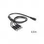 Cable de alimentación DeLOCK 83287 negro 0,5 m