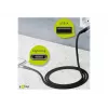 Goobay 49269 cable USB-A a Lightning, 2 m, funda textil, conectores metálicos, certificado MFi, USB 2.0, gris espacial/plateado