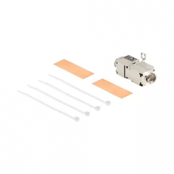 Acoplador de cable de red DeLOCK 88198 LSA a LSA Cat.6A STP 31,6 mm acero inoxidable