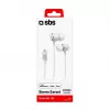 SBS TEINEARLIGHTW - Auriculares - In-Ear - Llamadas y música - Blancos - Botón - Botones