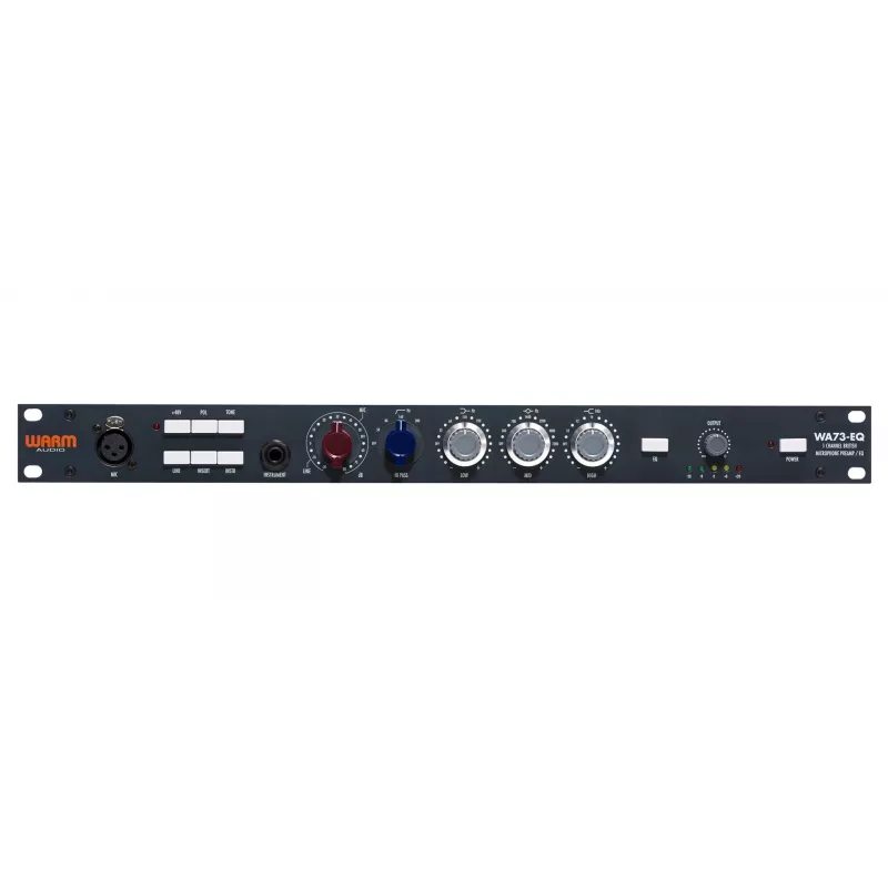 Preamplificador de audio WARM AUDIO WA73-EQ — monocanal, negro, 20–20.000 Hz, entrada 1200 Ω, 115/230 V