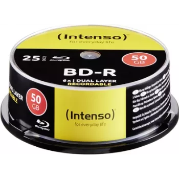 Intenso - 25 x BD-R - 50GB 6x - Spindle (5001124)
