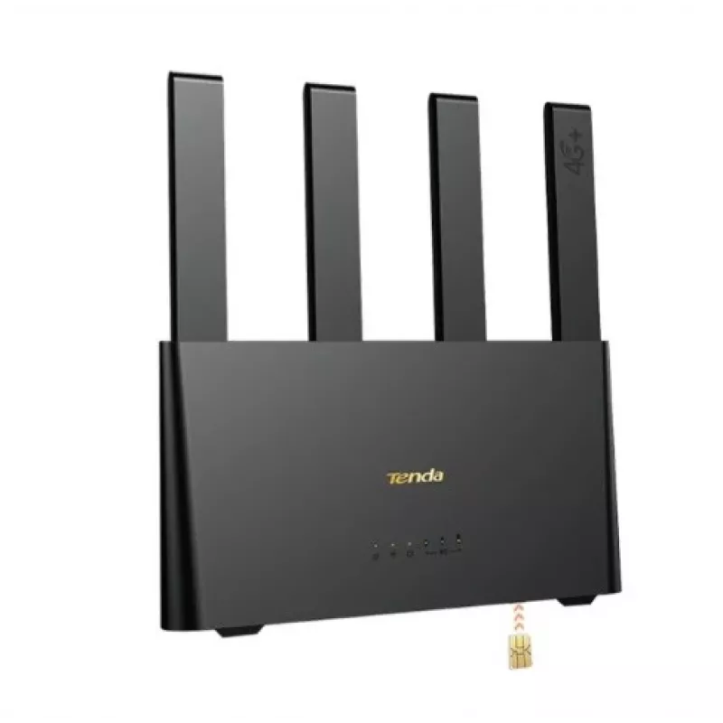 Router TENDA 4G08 4G LTE Wi‑Fi dual band 2,4/5 GHz, 4 antenas integradas, 2 puertos LAN, hasta 867/300 Mbit/s