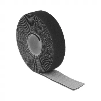 Cierre de velcro DeLOCK 18714 Negro 20mm 3m