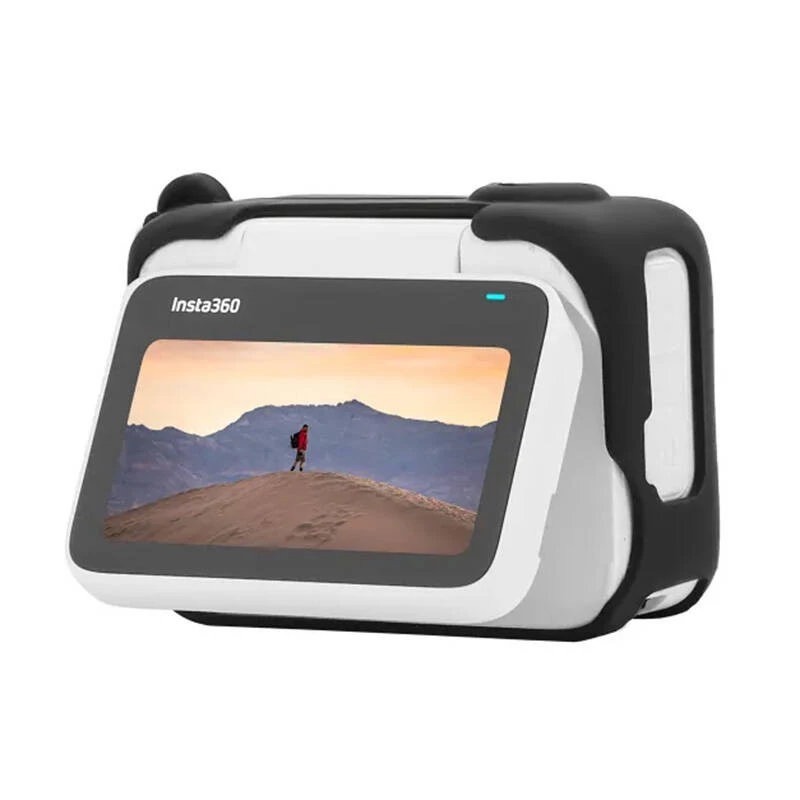Funda protectora Sunnylife para Insta360 GO 3 Negra con pegatinas – estuche de viaje rígido para cámara de acción y accesorios