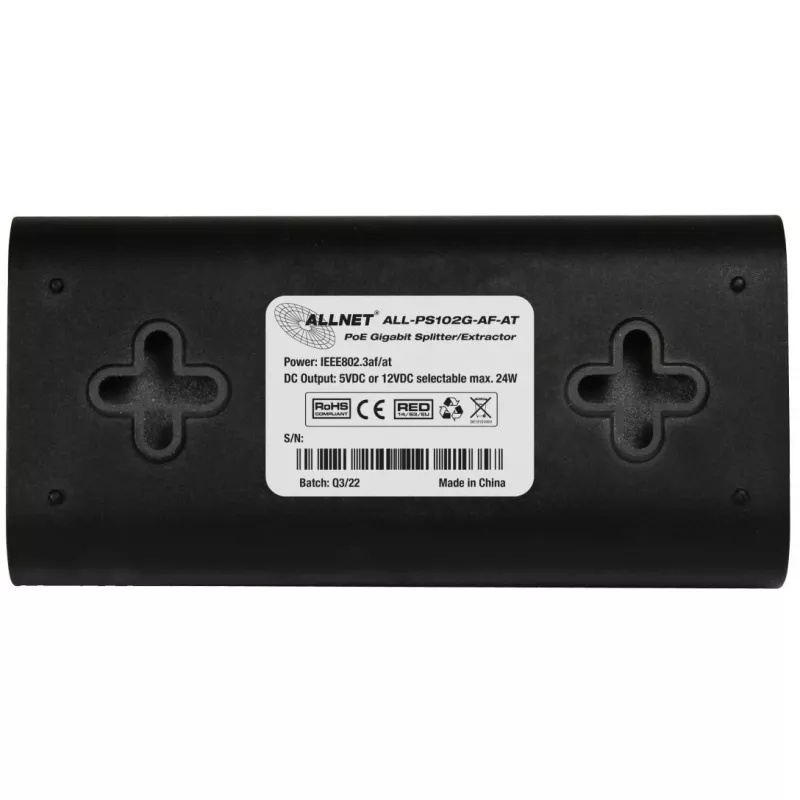 Divisor PoE ALLNET ALL-PS102G-AF-AT Gigabit 24 W