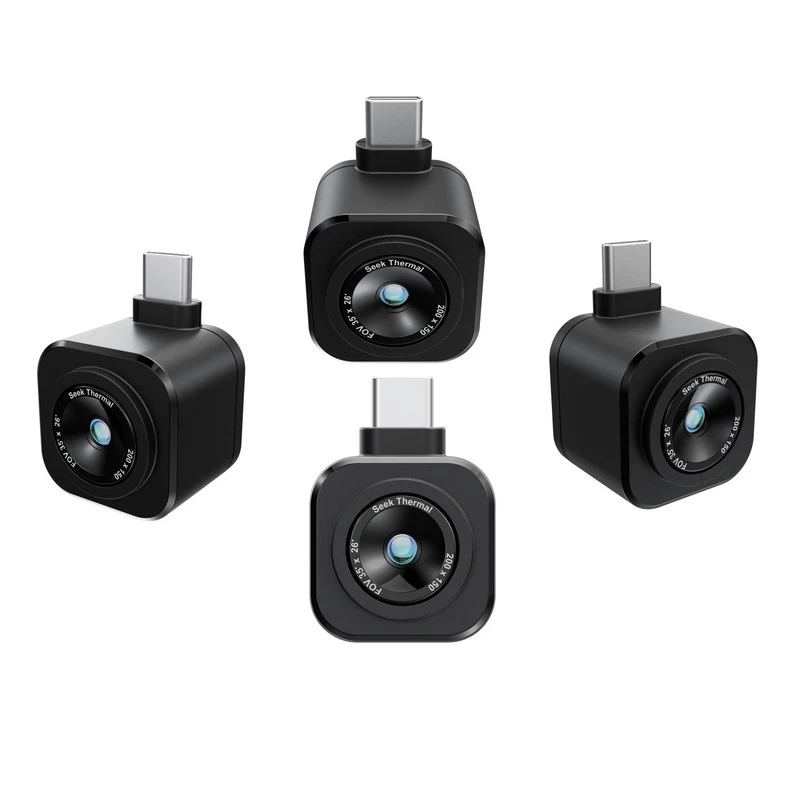 Seek Thermal Nano 200 CW-ABAX cámara térmica para Apple iOS, USB-C, 200x150 px, 25 Hz, negra
