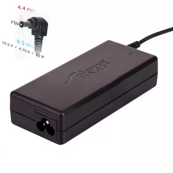 Fuente de alimentación para portátil Akyga AK-ND-20 para Sony, 92 W, 19,5 V, 4,7 A, 6,5 x 4,4 mm + pin