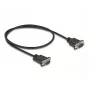 Cable serie DeLOCK RS-232 D-Sub9 macho a macho 0,5 m negro