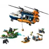LEGO City 60437 Helicóptero de exploración de la jungla en el campamento base