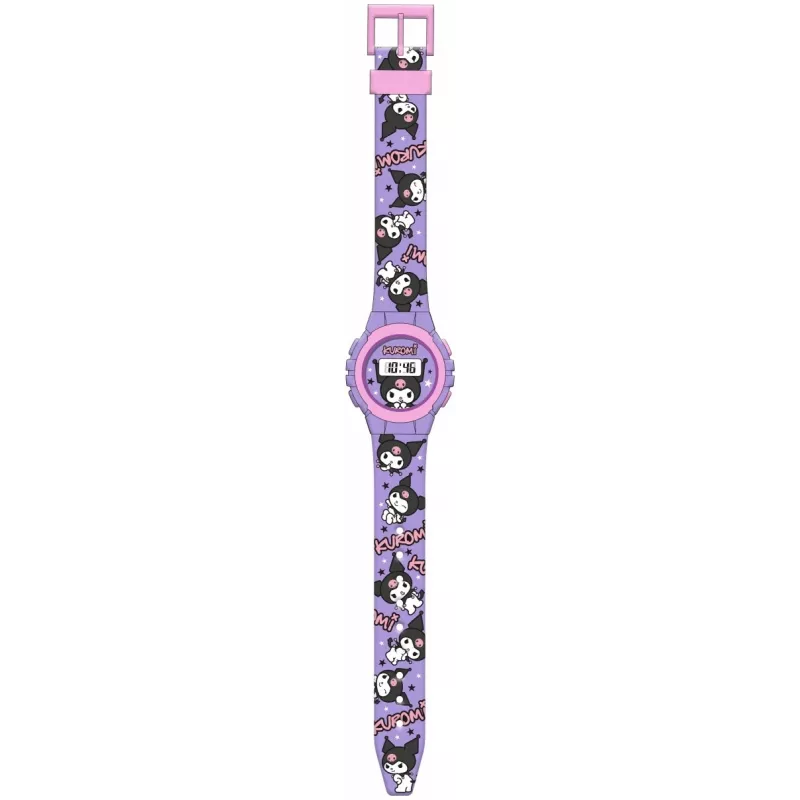 Reloj de pulsera Kids Euroswan Kuromi modelo KU00002 para niños, pantalla analógica, movimiento de cuarzo