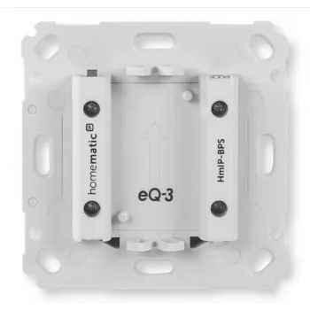 Pulsador inalámbrico de pared Homematic IP HmIP-BPS, blanco, IP20, 71×71×43 mm