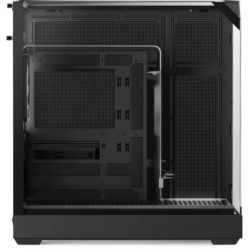 Caja de torre APNX V2 con tres paneles de cristal templado, negra