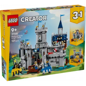 Juguete de construcción LEGO Creator 3 en 1 Castillo medieval de caballeros set 31168 — 1371 piezas, 6 minifiguras, a partir de 9 años