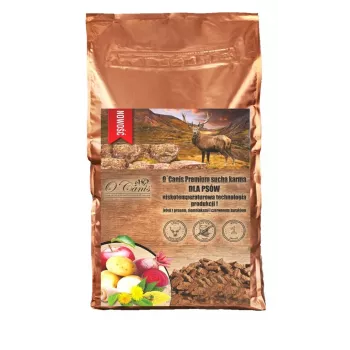 Pienso seco para perros o'canis Ciervo con mijo, patatas y remolacha 12 kg — perros adultos, 26 % proteína, 9,5 % grasa