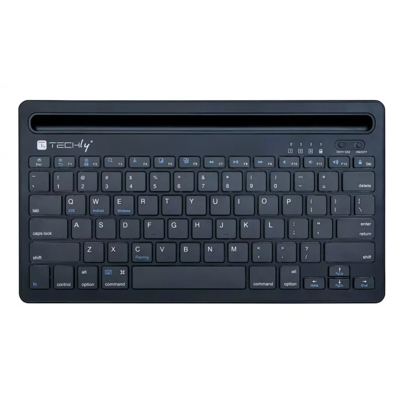 Techly ICTBK102U teclado universal Bluetooth QWERTY inglés negro