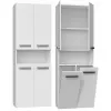 Armario de almacenamiento de baño Topeshop NEL 2K DK blanco