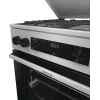 Gorenje GKS6C71XF Cocina independiente con horno Plata