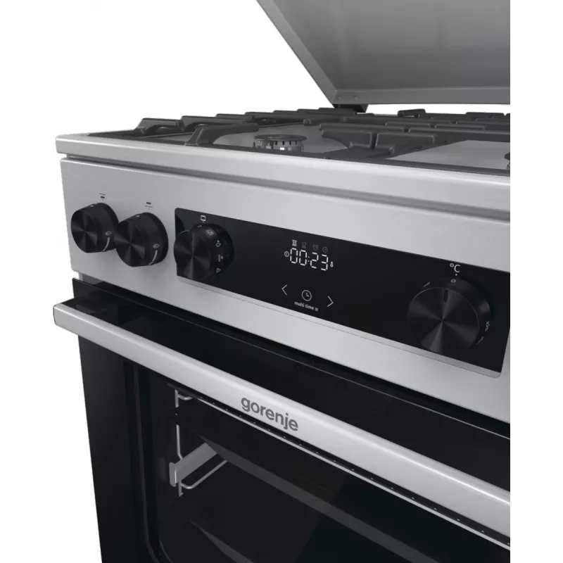 Gorenje GKS6C71XF Cocina independiente con horno Plata