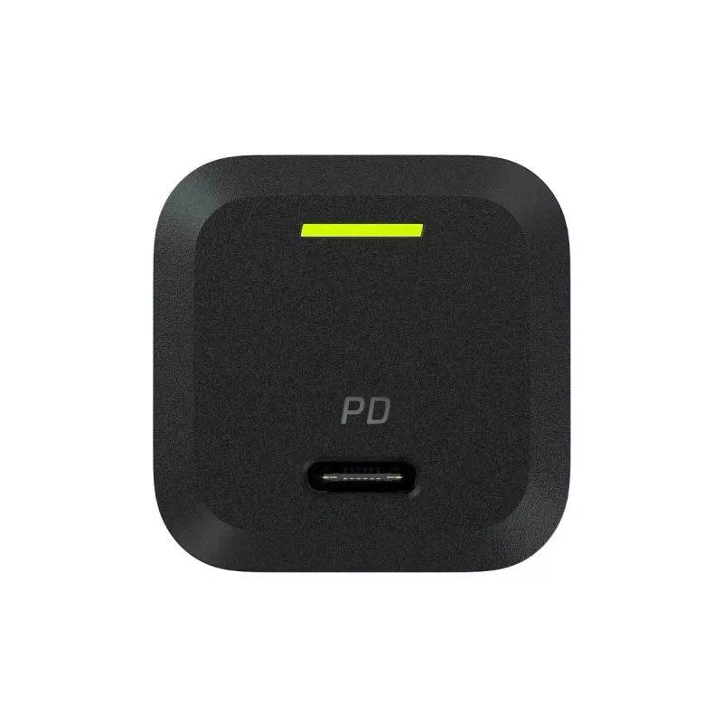 Cargador para dispositivos móviles Green Cell CHARGC06, USB-C 33W, Quick Charge 3.0, entrada AC 100–240V, negro