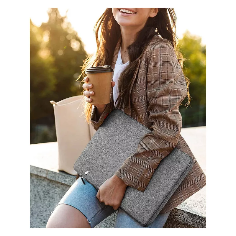 Funda tipo sleeve Inateck LB01006 para portátiles de 40,6 cm (16 pulgadas), gris