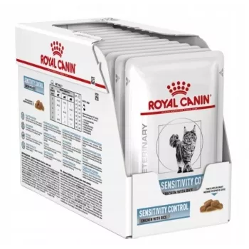 Comida húmeda para gatos Royal Canin Sensitivity Control pollo con arroz, gatos adultos, 12 x 85 g, 79,4 % humedad