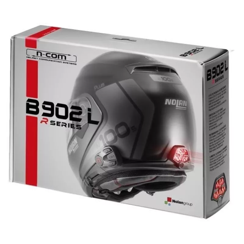 Nolan N-Com B902L R intercomunicador para moto, 1 ud., negro