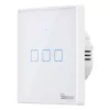 Interruptor de luz inteligente de pared Sonoff T2 EU TX 3 canales Wi‑Fi + RF 433 control
