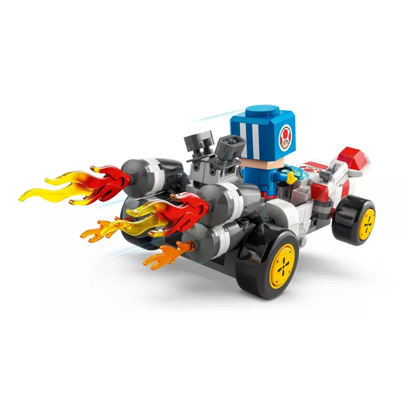 Juguete de construcción Set LEGO 72035 Super Mario Mario Kart Taller de Toad, niveles interactivos y figuras