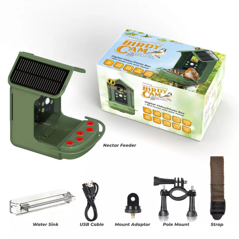 EASYPIX Bird Camera Easypix Bird Cam 10123 1080p HD visión nocturna
