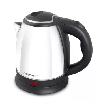Hervidor ESPERANZA EKK128W 1,0 L carcasa de acero inoxidable, 1350 W, sin cable, base 360°, apagado automático